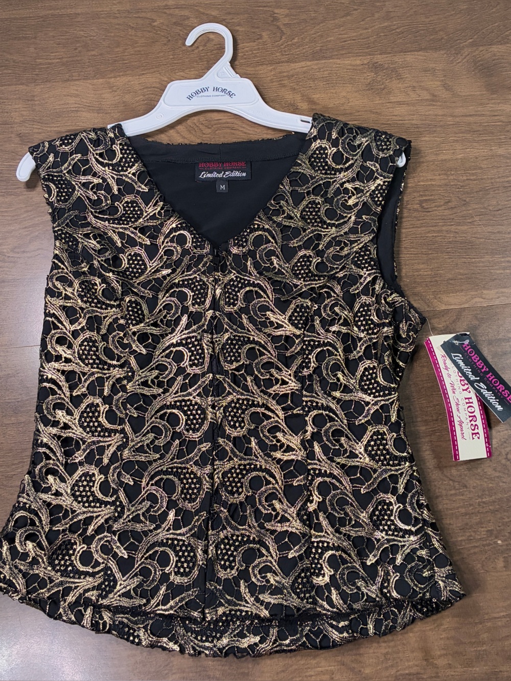 Hobby Horse Limited Edition Show Vest Mattie Gold Medium New